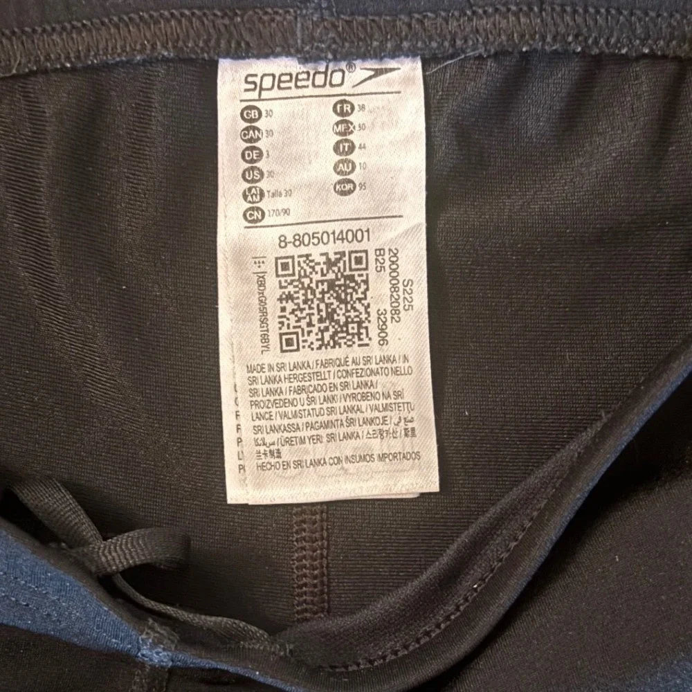 Speedo Swim Jammers Men 30 Black Excellent Endurance+ Training Bundle 4